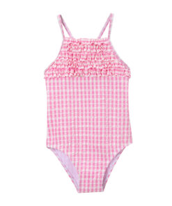 Smooth Durable Fabric Girls One-Piece Swimsuit for Summer Fun