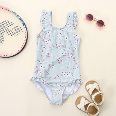 nylon spandex kids swimwear manufacturing