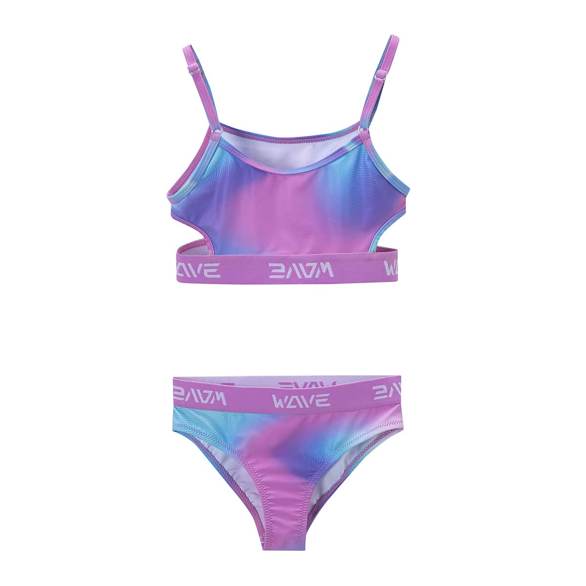Custom Girls Quick-Drying Two-Piece Swimsuit – OEM Kids Swimwear - Image 3
