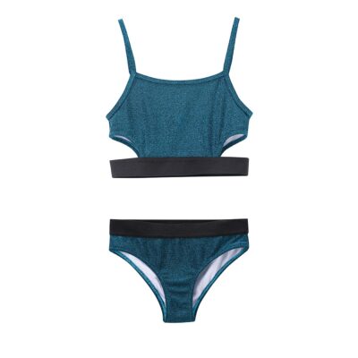 Alternative view of Custom Little Girls' Cute Two-Piece Swimsuit – Private Label Kids Swimwear