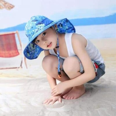 Kids Sun Hat With Wide Brim