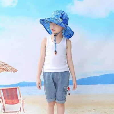 Kids Sun Hat With Wide Brim