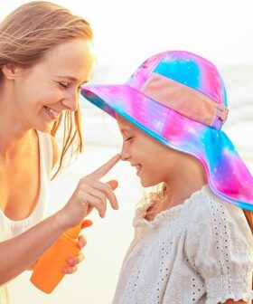 Kids Outdoor Bucket Hat With Breathable Mesh