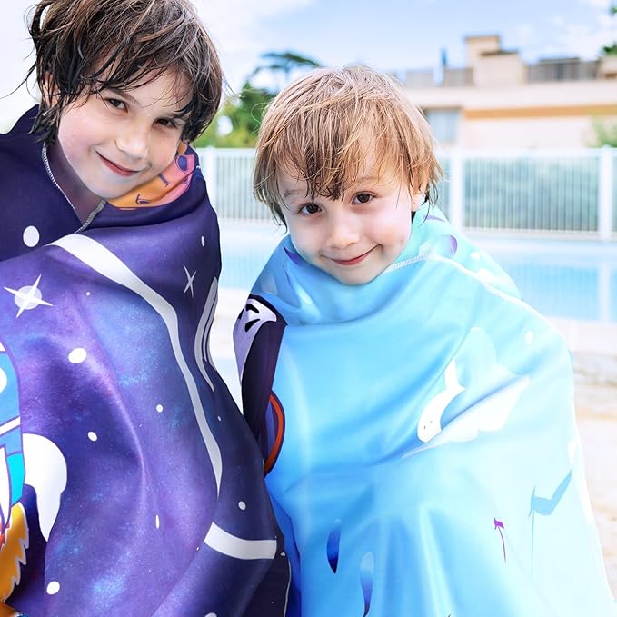 Super Soft Microfiber Kids Towel Providing Quick Absorption During Beach and Pool Time - Image 3
