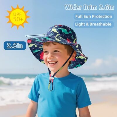 Protective Kids Sun Hat With Adjustable Fit