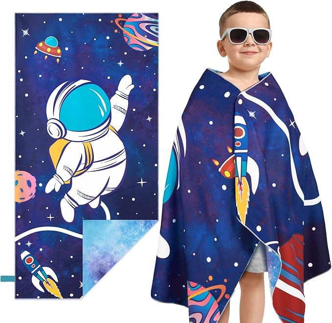 Super Soft Microfiber Kids Towel Providing Quick Absorption During Beach and Pool Time - Image 2