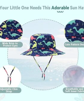 Protective Kids Sun Hat With Adjustable Fit