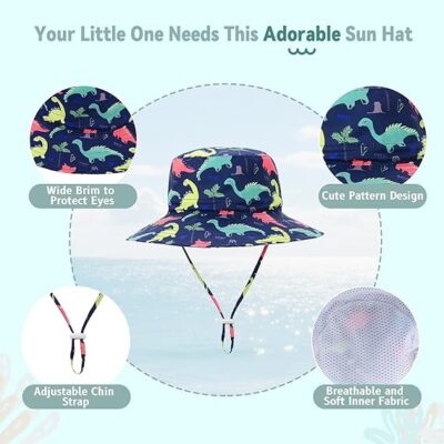 Protective Kids Sun Hat With Adjustable Fit