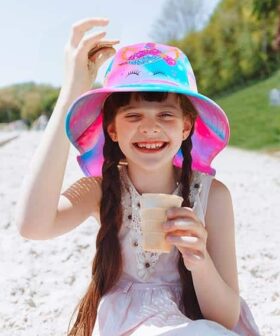 Kids Outdoor Bucket Hat With Breathable Mesh