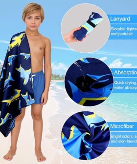 Lightweight Quick Dry Kids Beach Towel