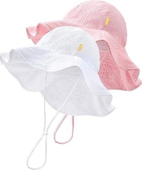 Baby Sun Hat Toddler Girl Beach Hat Adjustable