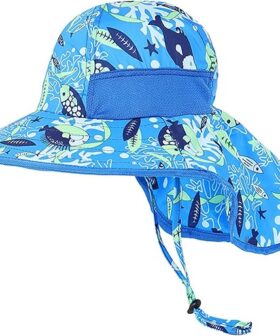 Kids Sun Hat With Wide Brim