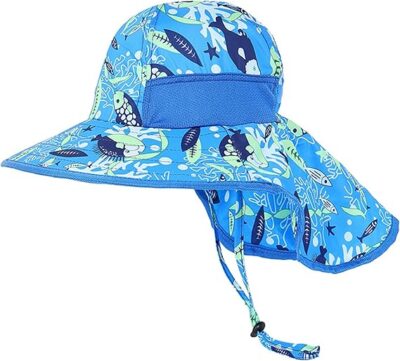 Kids Sun Hat With Wide Brim