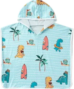 Cozy Hooded Towel Poncho for Kids Providing Comfort After Water Play