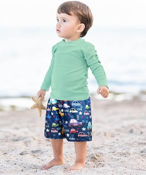 Quick Dry Boys Swim Trunks Toddler Beach Shorts Bathing Bottom