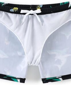 Little Boys Swim Trunks with Soft Compression Liner