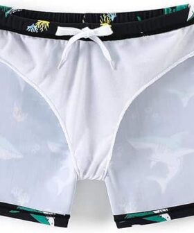 Little Boys Swim Trunks with Soft Compression Liner