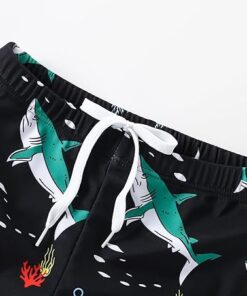 Little Boys Swim Trunks with Soft Compression Liner