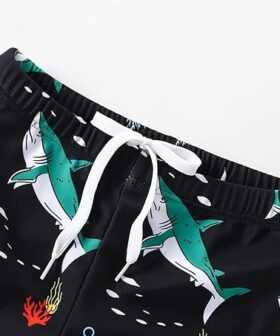 Little Boys Swim Trunks with Soft Compression Liner