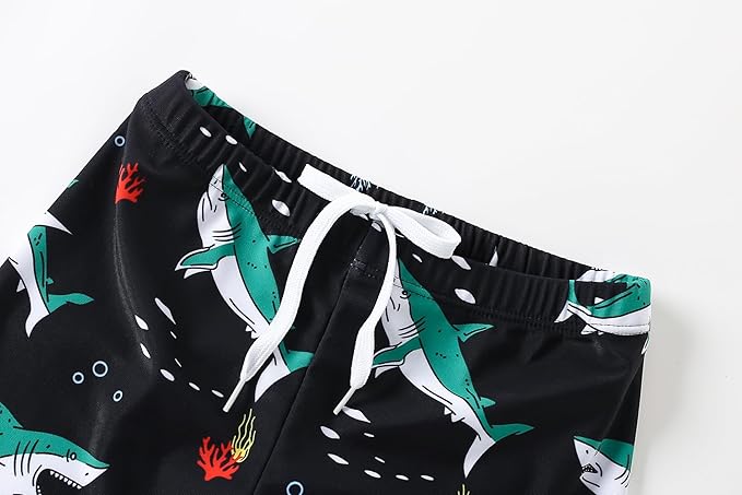 Little Boys Swim Trunks with Soft Compression Liner