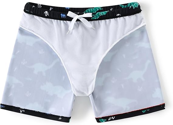 Kids Swim Shorts for Boys Featuring Built In Compression Liner