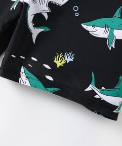 Little Boys Swim Trunks with Soft Compression Liner