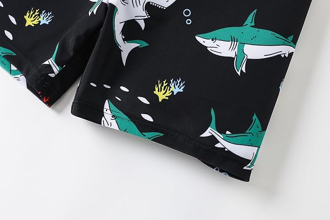 Little Boys Swim Trunks with Soft Compression Liner