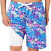 Boys Bathing Suit Swim Shorts with Built In Compression Liner