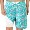 Kids Boys Bathing Suit Swim Shorts with Compression Liner