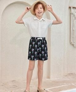 Boys Swim Shorts with Supportive Compression Liner