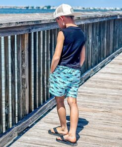 Kids Swim Shorts for Boys Featuring Built In Compression Liner