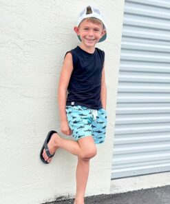 Kids Swim Shorts for Boys Featuring Built In Compression Liner