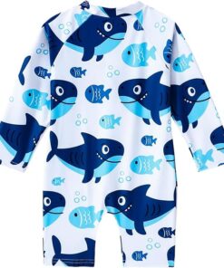 Baby Boys One Piece Bathing Suit with Cartoon Print and Protection