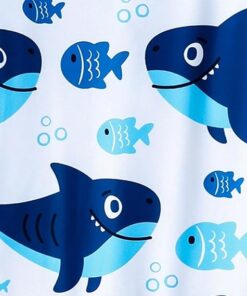 Baby Boys One Piece Bathing Suit with Cartoon Print and Protection