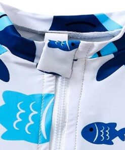 Baby Boys One Piece Bathing Suit with Cartoon Print and Protection