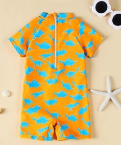 Baby Boys One Piece Swimsuit with UPF 50+ Sun Protection