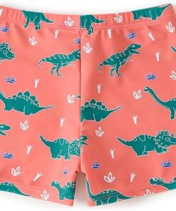 Boys Bathing Suit Swim Shorts with Built In Compression Liner