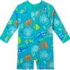 Boys Long Sleeve Rash Guard Swimwear One Piece Beach Pool