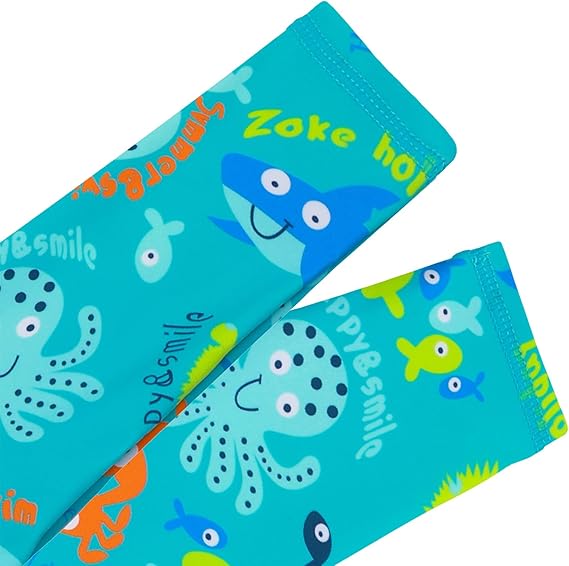 Boys Long Sleeve Rash Guard Swimwear One Piece Beach Pool