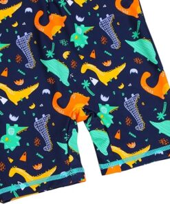 Boys One Piece Rash Guard Swimsuit Long Sleeve UV Protection