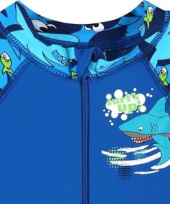 Boys One Piece Swimsuit Rash Guard Long Sleeve UV Sun