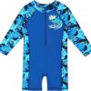 Boys One Piece Swimsuit Rash Guard Long Sleeve UV Sun