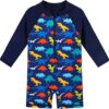 Boys Rash Guard One Piece Swimsuit Long Sleeve Sunblock