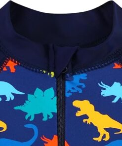 Boys Rash Guard One Piece Swimsuit Long Sleeve Sunblock