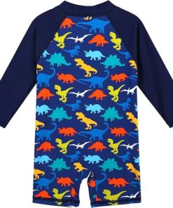 Boys Rash Guard One Piece Swimsuit Long Sleeve Sunblock