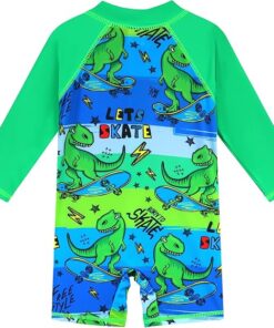 Boys Rash Guard Shirt One Piece Long Sleeve Sun Protection