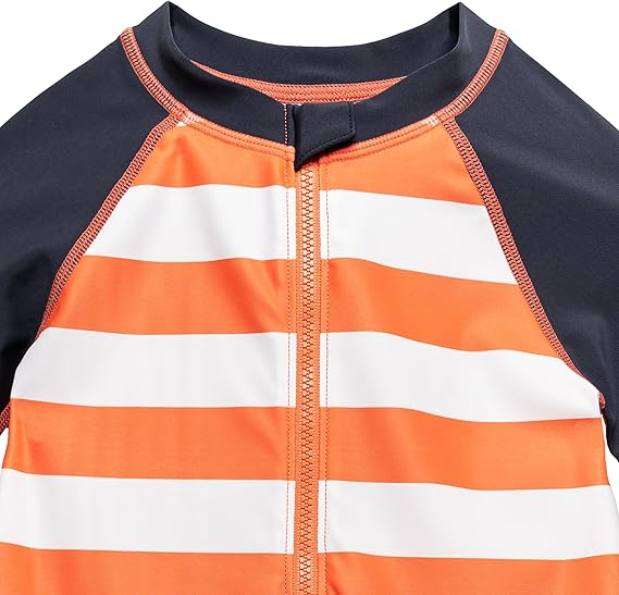 Boys Rash Guard Shirt One Piece Swimsuit Long Sleeve Sun