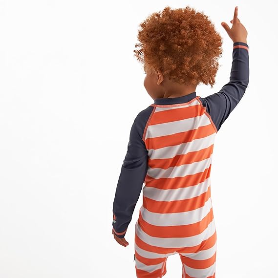 Boys Rash Guard Shirt One Piece Swimsuit Long Sleeve Sun