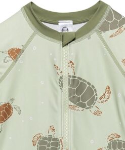 Boys One Piece Swimsuit Rash Guard Long Sleeve Sun Protection