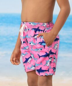 Boys Swim Trunks with Compression Liner Quick Dry